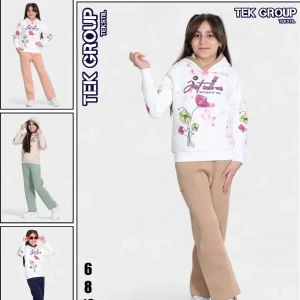 طقم بيجما فليس برسمة زهور 🌸
