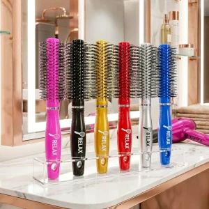 فرشاة شعر ريلاكس دائرية للتصفيف الشعر بسلاسة✨💇‍♀️