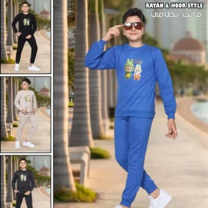 طقم بيجما ولادي خيطين مصوف تقيلة🤗