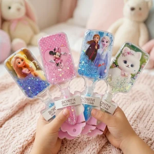 ✨ مشط الأميرات السحري مع غليتر وبريق ✨🦄