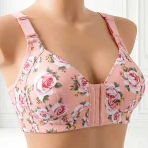 حمالة صدر باقة الورد المريح - تسكيرة أمامية 🌸💖