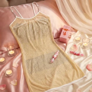 فستان ليالي رومانسيه بريق الدلال الكريستالي ✨👗💖