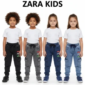 👖 بنطلون ولادي مارنز جينز سوبر كيدو كارجو 🌟