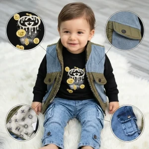 طقم ب. ب. الأمير الصغير - موديل ترند الجعبة👼💙