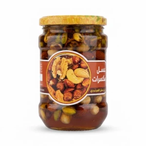 عسل المرشدي بالمكسرات وسط 