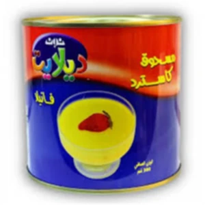 علبة معدنية من مسحوق كاسترد نون ديلايت بنكهة الفانيلا