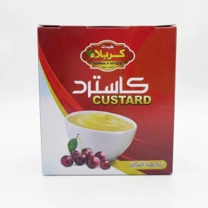  علبة مسحوق كاسترد بنكهة الكرز من علامة طيبات كربلاء