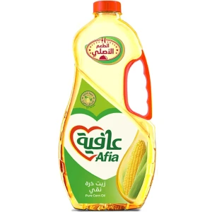 زجاجة زيت ذرة نقي من عافية بحجم 1.5 لتر