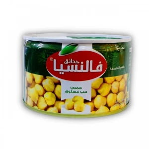 علبة حمص حب مطبوخ جاهز للتقديم من ماركة فالنسيا جاردنز 