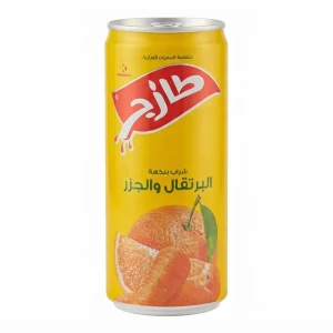 علبه معدنيه طازج 250 مل بلبرتقال والجزر