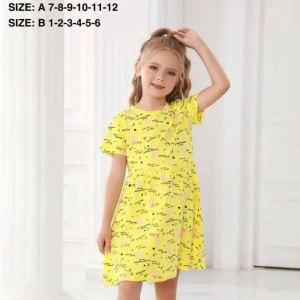 دشداشة بناتي قصير صيفي