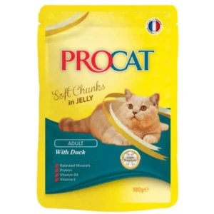 Pro Cat Soft Chunks Cat Food With Duck In Jelly