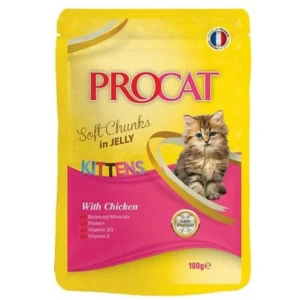Pro Cat Soft Chunks Kitten Food With Chicken In Jelly