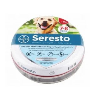 Seresto Gray 70cm Water-Resistant Antiparasitic Collar For Dogs