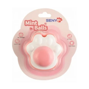 Senye Pink&amp;White Paw Shaped Catnip Toy For Cats