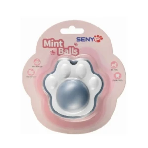 Senye Dark Blue&amp;White Paw Shaped Catnip Toy For Cats