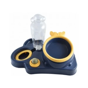Group Tiger Navy Blue 500ml Pet Water Dispenser With Bowl&amp;Toy