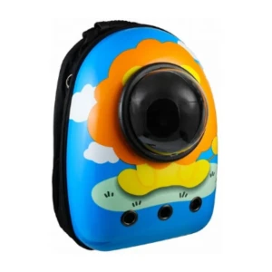 Multicolored Lion Print Pet Backpack With Window (40*35*20cm)