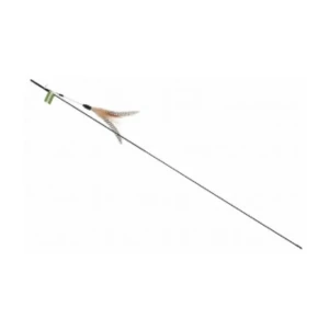 Pawsitiv Large Multicolored Teaser Cat Wand Toy With Feathers