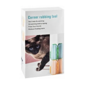 Corner Rubbing Tool With Catmint Box&amp;Hair Removal Comb For Cats