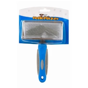 Hello Mickey Blue &amp; Gray Pet  Slicker Brush
