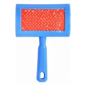 Small Blue &amp; Red Pet Slicker Brush