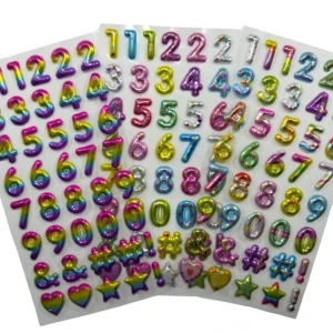 استيكر ارقام بارز