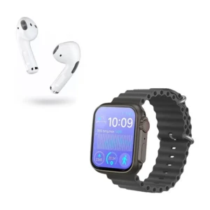 ساعة ذكية مع ايربودز 