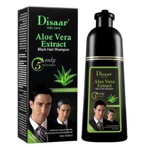 شامبو الألوفيرا لتلوين الشعر لون أسود 400 مل 1981682040586