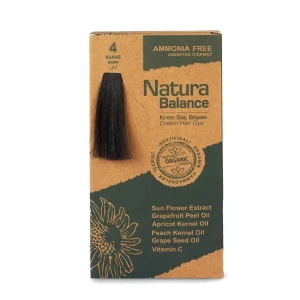 صبغه الشعر التركيه العضويه خاليه من الامونيا 4 بني  8699367127950