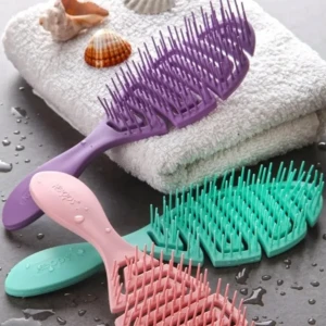 مشط شعر مريح وسهل التمشيط ثلاثي الأبعاد