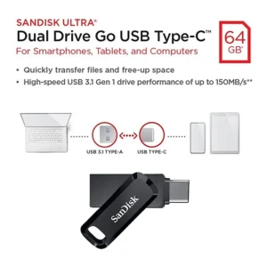 sandisk ultra dual drive go usb type c 64gb
