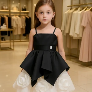 فستان بناتي 👗 ✨👍🩶