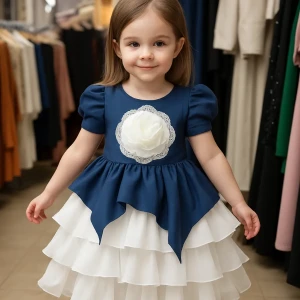 فستان بناتي 👗 ✨👍🩶