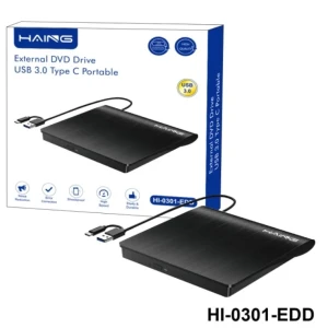 HAING Portable External DVD Drive USB 3.0 Type-C