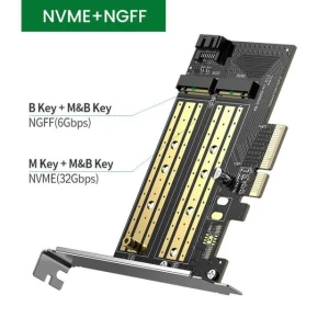UGREEN CM302 M.2 NVME to PCI-E3.0 Express Card with M.2 SATA