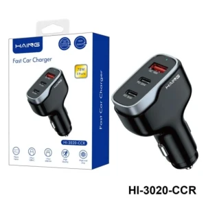 HAING Fast Car Charger 3 Ports 78W