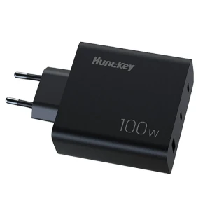  Huntkey 100W GaN PD Wall Charger 2 Pin Plug with Type-C Cable