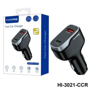 HAING Fast Car Charger 2 Ports 83W