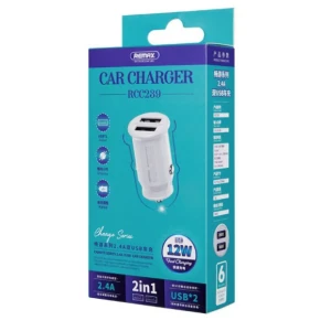 Remax Car Charger 2.4A 2USB
