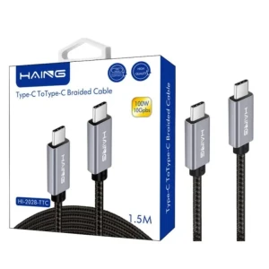 HAING Type-C to Type-C Braided Cable 1.5M 100W