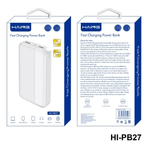 HAING Fast Charging Power Bank 20000mAh 22.5W