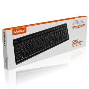 MeeTion MT-K100 USB Standard Corded Keyboard