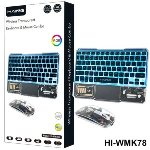 HAING RGB Wireless Transparent Keyboard &amp;amp; Mouse Combo