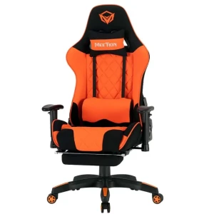 Meetion CHR25 2D Armrest Massage Gaming E-Sport Chair with Footre