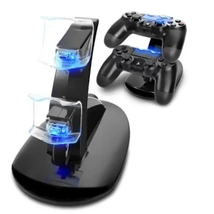 Dual USB Charging Stand Dock for PS4 Controllers 