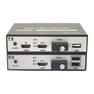  HDMI Extender Fiber Media Converter with USB