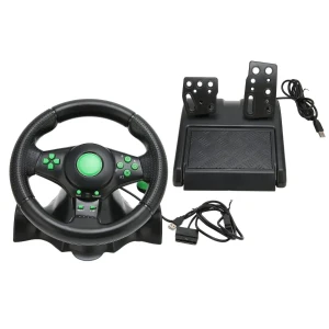 4 in 1 Vibration Steering Wheel 180 Rotation For X360, PS3, PS2 P