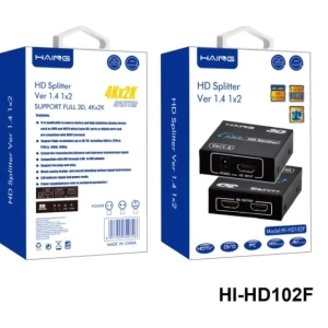 HAING HD Splitter Ver 1.4 1x2 Full 3D 4Kx2K UK Plug