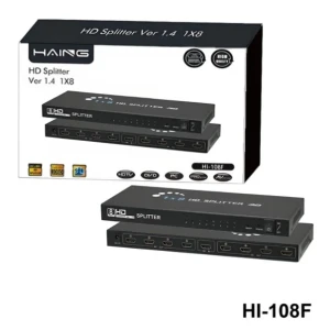 HAING 1x8 8 Ports HDMI Powered Splitter for Full HD 1080P